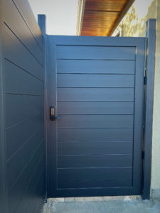 Durawood aluminum gate